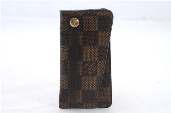Authentic LOUIS VUITTON Damier Clochette PM Key Case N62661 LV 8536C