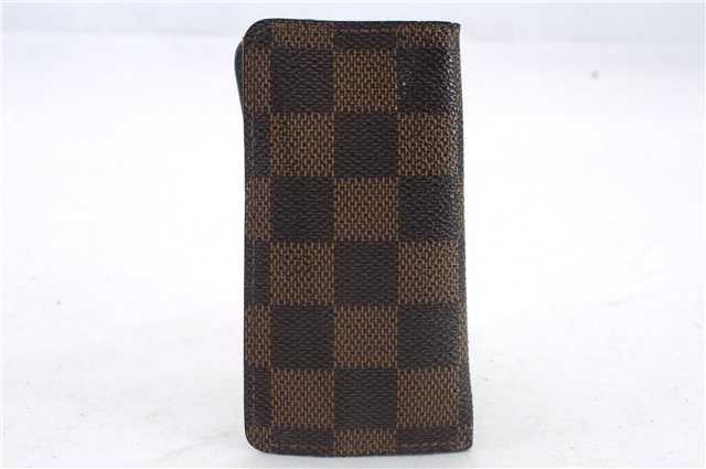 Authentic LOUIS VUITTON Damier Clochette PM Key Case N62661 LV 8536C