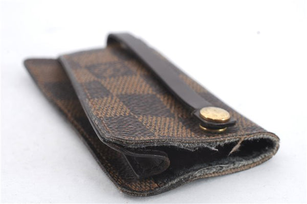 Authentic LOUIS VUITTON Damier Clochette PM Key Case N62661 LV 8536C