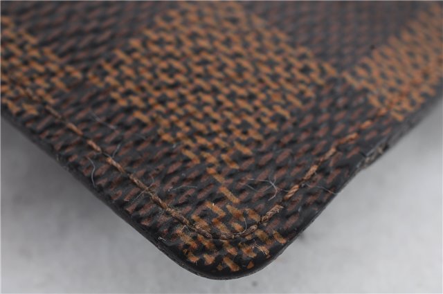 Authentic LOUIS VUITTON Damier Clochette PM Key Case N62661 LV 8536C