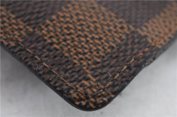 Authentic LOUIS VUITTON Damier Clochette PM Key Case N62661 LV 8536C