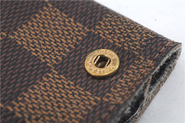 Authentic LOUIS VUITTON Damier Clochette PM Key Case N62661 LV 8536C