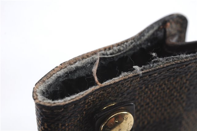 Authentic LOUIS VUITTON Damier Clochette PM Key Case N62661 LV 8536C