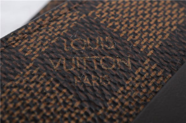 Authentic LOUIS VUITTON Damier Clochette PM Key Case N62661 LV 8536C