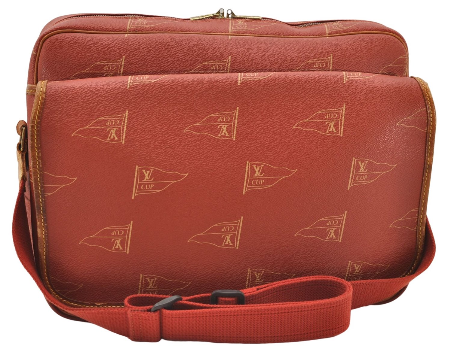 Louis Vuitton LV Cup Calvi Messenger Shoulder Cross Body Bag M80028 Red 8538D