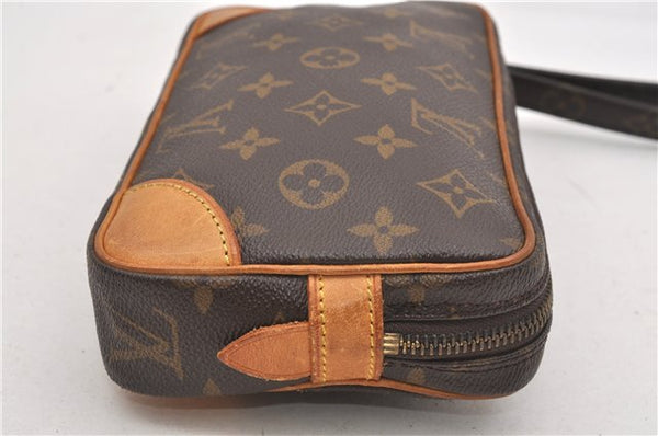 Authentic Louis Vuitton Monogram Marly Dragonne PM M51827 Clutch Hand Bag 8538F