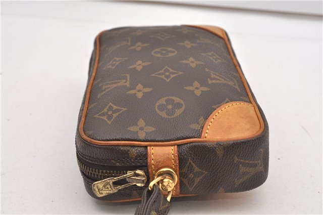 Authentic Louis Vuitton Monogram Marly Dragonne PM M51827 Clutch Hand Bag 8538F