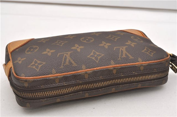 Authentic Louis Vuitton Monogram Marly Dragonne PM M51827 Clutch Hand Bag 8538F