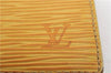 Auth LOUIS VUITTON Epi Porte Monnaie Billets Tresor Wallet M63509 Yellow 8540C