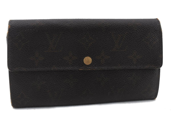 Auth LOUIS VUITTON Monogram Pochette Porte Monnaie Credit Wallet M61725 LV 8541C