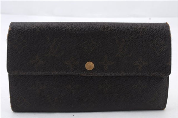 Auth LOUIS VUITTON Monogram Pochette Porte Monnaie Credit Wallet M61725 LV 8541C