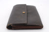 Auth LOUIS VUITTON Monogram Pochette Porte Monnaie Credit Wallet M61725 LV 8541C