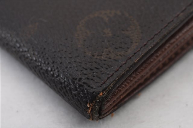 Auth LOUIS VUITTON Monogram Pochette Porte Monnaie Credit Wallet M61725 LV 8541C