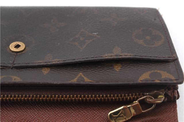 Auth LOUIS VUITTON Monogram Pochette Porte Monnaie Credit Wallet M61725 LV 8541C