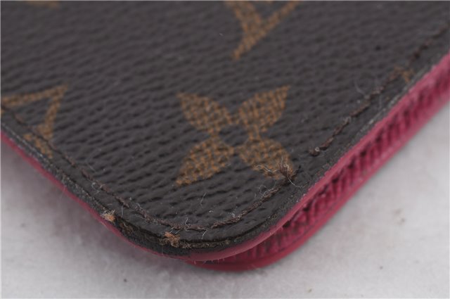 Authentic LOUIS VUITTON Monogram Folio Iphone 7 8 Case Pink M61906 LV 8543C