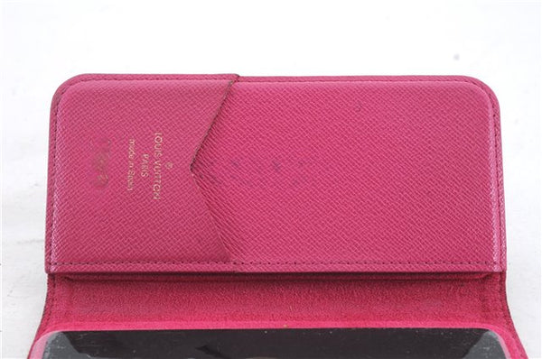 Authentic LOUIS VUITTON Monogram Folio Iphone 7 8 Case Pink M61906 LV 8543C