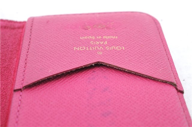 Authentic LOUIS VUITTON Monogram Folio Iphone 7 8 Case Pink M61906 LV 8543C