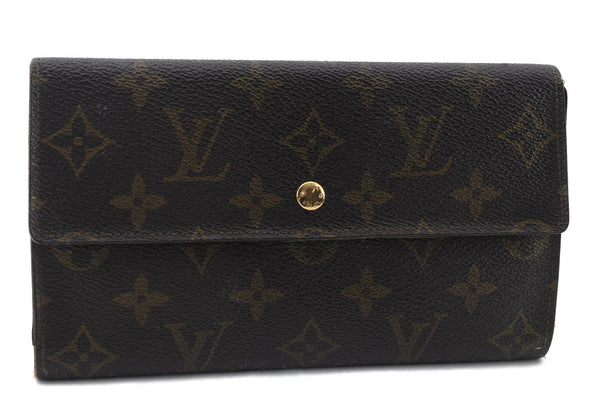 Auth LOUIS VUITTON Monogram Porte Tresor International Wallet M61215 LV 8547C