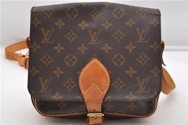 Authentic Louis Vuitton Monogram Cartouchiere MM M51253 Shoulder Cross Bag 8547F