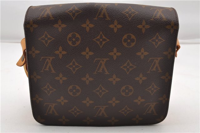 Authentic Louis Vuitton Monogram Cartouchiere MM M51253 Shoulder Cross Bag 8547F