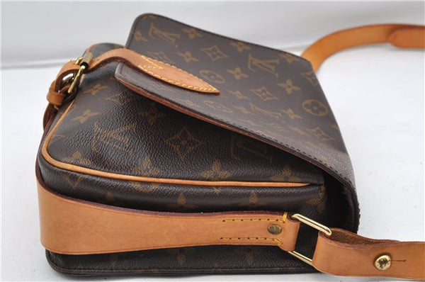 Authentic Louis Vuitton Monogram Cartouchiere MM M51253 Shoulder Cross Bag 8547F