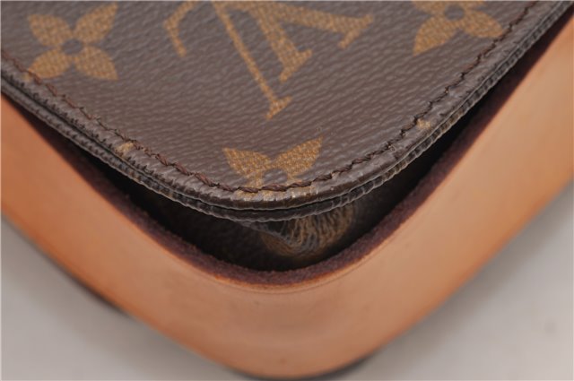 Authentic Louis Vuitton Monogram Cartouchiere MM M51253 Shoulder Cross Bag 8547F