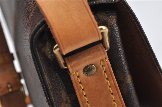 Authentic Louis Vuitton Monogram Cartouchiere MM M51253 Shoulder Cross Bag 8547F