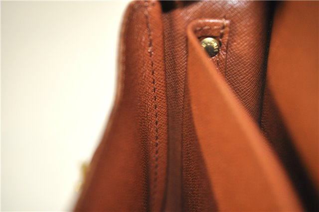 Authentic Louis Vuitton Monogram Cartouchiere MM M51253 Shoulder Cross Bag 8547F