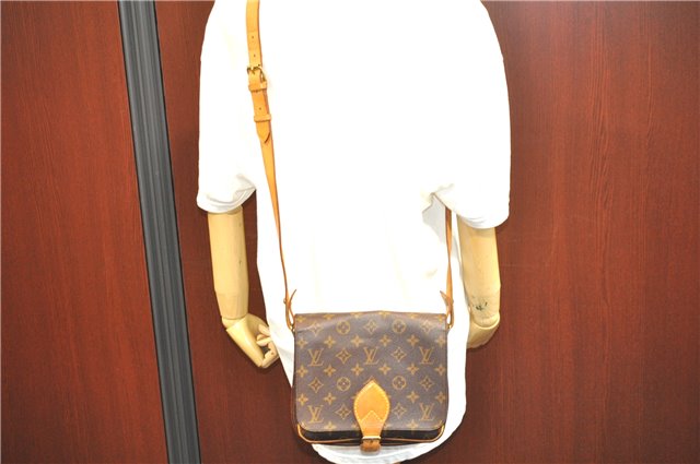 Authentic Louis Vuitton Monogram Cartouchiere MM M51253 Shoulder Cross Bag 8547F
