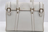 Authentic GUCCI Vintage Shoulder Hand Bag Leather 131327 White 8549F