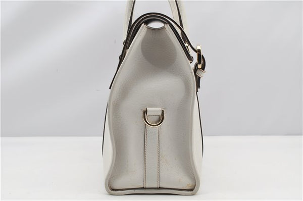 Authentic GUCCI Vintage Shoulder Hand Bag Leather 131327 White 8549F