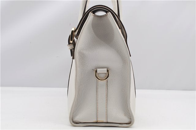 Authentic GUCCI Vintage Shoulder Hand Bag Leather 131327 White 8549F