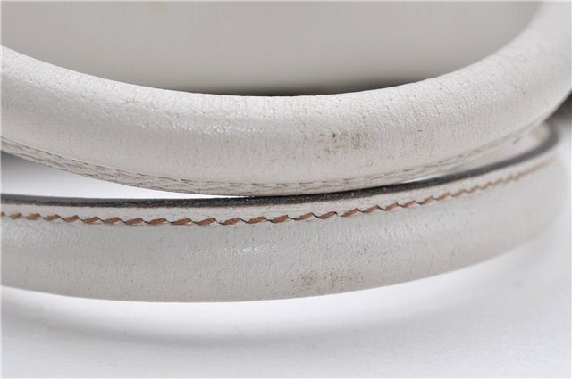 Authentic GUCCI Vintage Shoulder Hand Bag Leather 131327 White 8549F