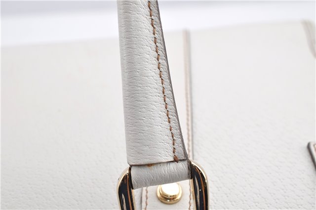 Authentic GUCCI Vintage Shoulder Hand Bag Leather 131327 White 8549F