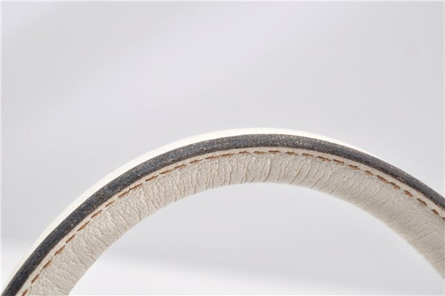 Authentic GUCCI Vintage Shoulder Hand Bag Leather 131327 White 8549F