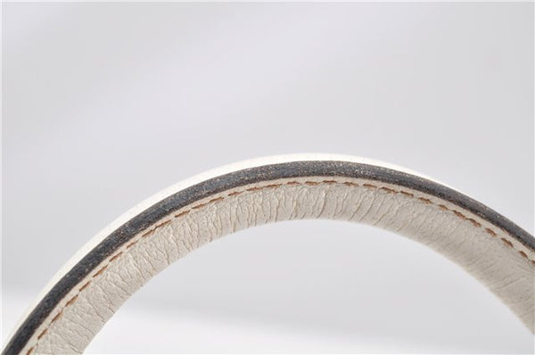 Authentic GUCCI Vintage Shoulder Hand Bag Leather 131327 White 8549F