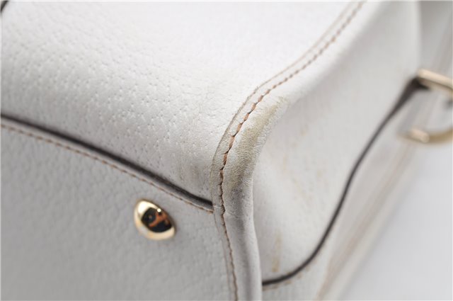 Authentic GUCCI Vintage Shoulder Hand Bag Leather 131327 White 8549F