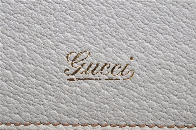 Authentic GUCCI Vintage Shoulder Hand Bag Leather 131327 White 8549F