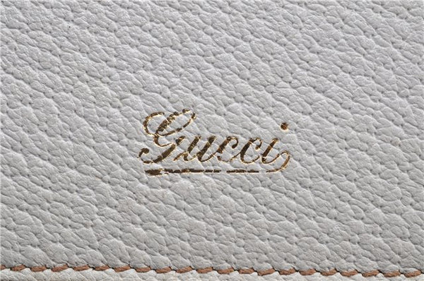 Authentic GUCCI Vintage Shoulder Hand Bag Leather 131327 White 8549F