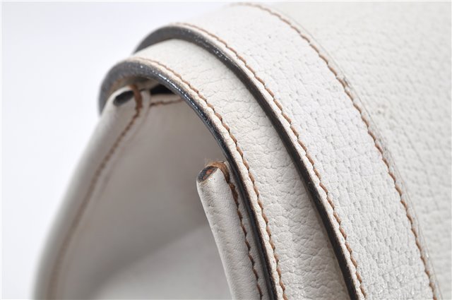 Authentic GUCCI Vintage Shoulder Hand Bag Leather 131327 White 8549F