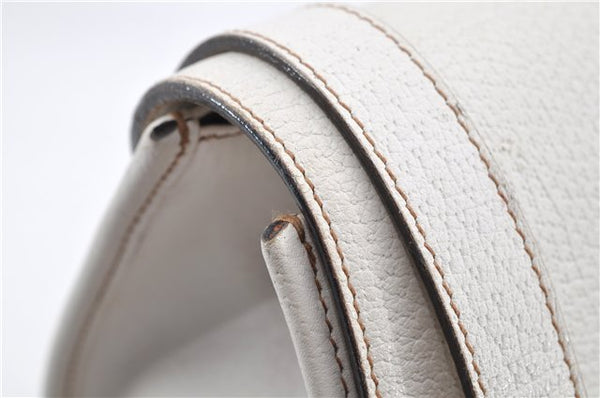 Authentic GUCCI Vintage Shoulder Hand Bag Leather 131327 White 8549F