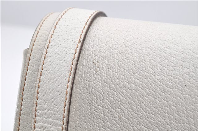 Authentic GUCCI Vintage Shoulder Hand Bag Leather 131327 White 8549F