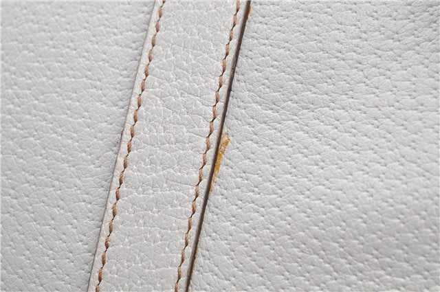 Authentic GUCCI Vintage Shoulder Hand Bag Leather 131327 White 8549F