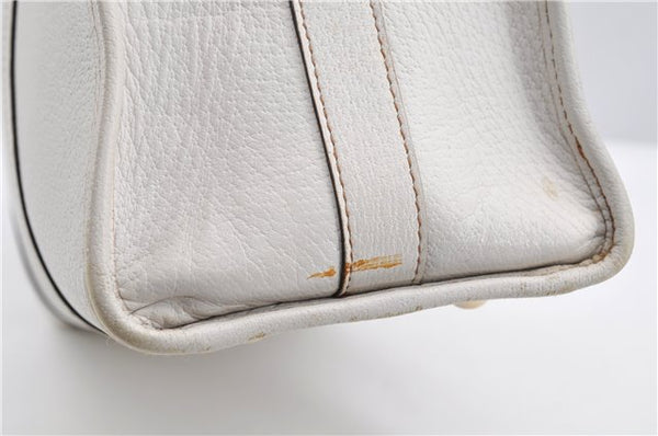 Authentic GUCCI Vintage Shoulder Hand Bag Leather 131327 White 8549F