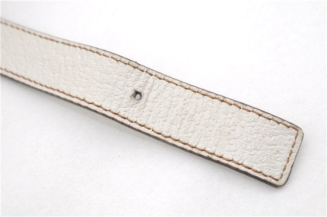 Authentic GUCCI Vintage Shoulder Hand Bag Leather 131327 White 8549F