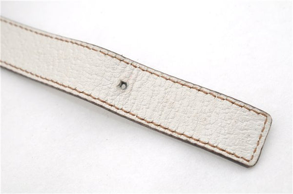 Authentic GUCCI Vintage Shoulder Hand Bag Leather 131327 White 8549F