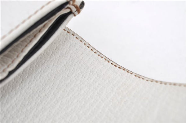 Authentic GUCCI Vintage Shoulder Hand Bag Leather 131327 White 8549F