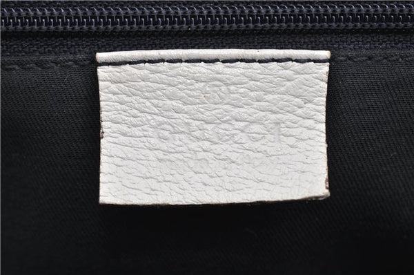 Authentic GUCCI Vintage Shoulder Hand Bag Leather 131327 White 8549F