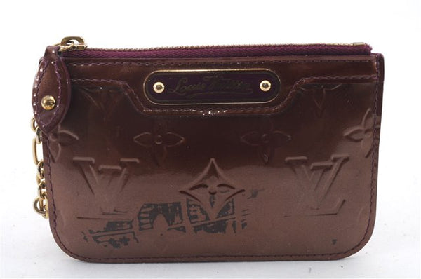Auth LOUIS VUITTON Vernis Pochette Cles NM Coin Case Purse M93560 Purple 8550C