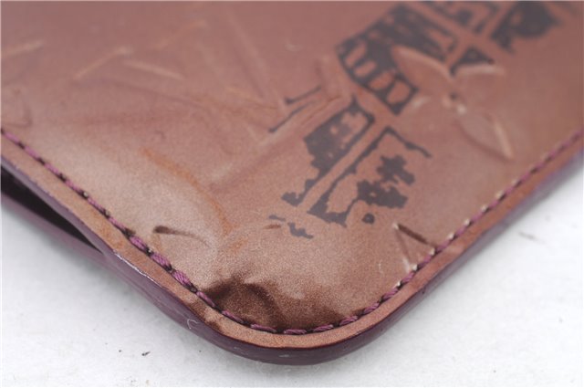 Auth LOUIS VUITTON Vernis Pochette Cles NM Coin Case Purse M93560 Purple 8550C